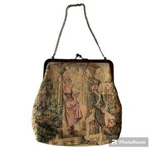 Vintage Needlepoint Tapestry Handbag